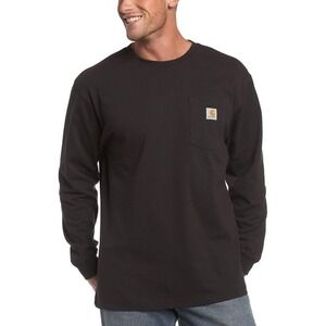 Carhartt Loose Fit Heavyweight Long Sleeve Work Pocket T-Shirt Black XL Gorpcore